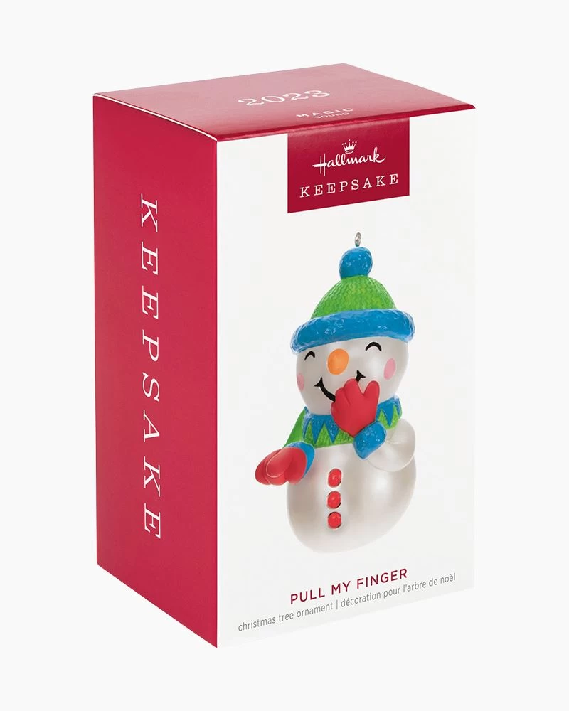 Hallmark Pull My Finger Snowman Ornament With Sound 5 Hallmark Pull My Finger Snowman Ornament With Sound - Image 5