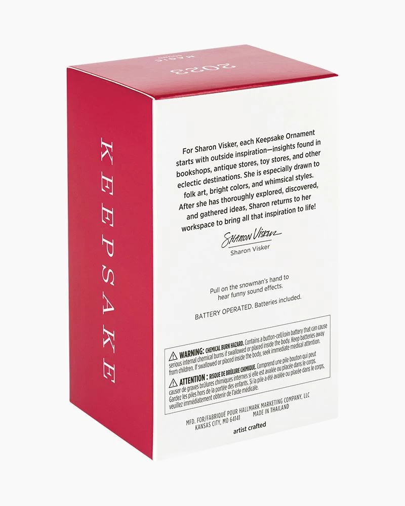 Hallmark Pull My Finger Snowman Ornament With Sound 6 Hallmark Pull My Finger Snowman Ornament With Sound - Image 6