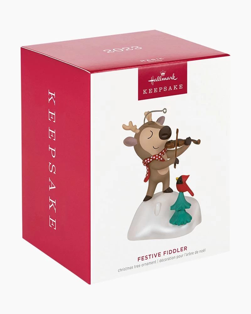 Hallmark Festive Fiddler Musical Ornament 5 Hallmark Festive Fiddler Musical Ornament - Image 5