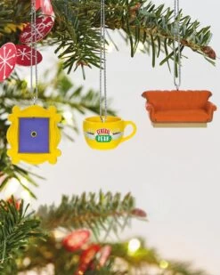 Hallmark Mini Friends Coffee Cup, Frame And Couch Ornaments (Set Of 3)