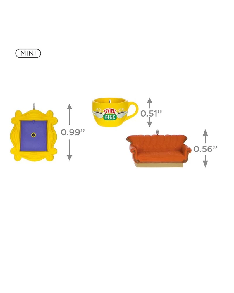 Hallmark Mini Friends Coffee Cup, Frame And Couch Ornaments (Set Of 3) 4 Hallmark Mini Friends Coffee Cup, Frame And Couch Ornaments (Set Of 3) - Image 4