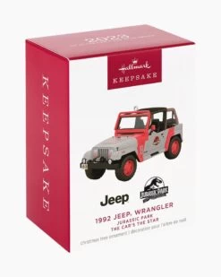 Hallmark The Car's The Star Jurassic Park 1992 Jeep Wrangler Metal Ornament -Toy store 000500 1000622202 NoColor ALT4