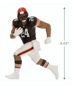 Hallmark NFL Cleveland Browns Nick Chubb Ornament 9 Hallmark NFL Cleveland Browns Nick Chubb Ornament -Toy store 000500 1000622215 NoColor ALT3