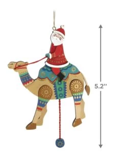 Hallmark Pull-String Camel With Santa Wood Ornament 7 Hallmark Pull-String Camel With Santa Wood Ornament -Toy store 000500 1000622229 NoColor ALT3