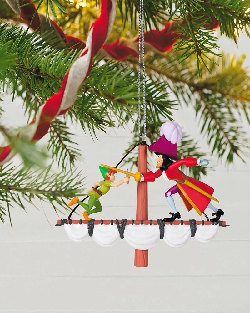 Hallmark Disney Peter Pan 70th Anniversary Swashbuckling Showdown Ornament 1 Hallmark Disney Peter Pan 70th Anniversary Swashbuckling Showdown Ornament