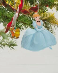 Hallmark Disney Cinderella Jaq And Gus Love Cinderelly Christmas Ornaments (Set Of 2)