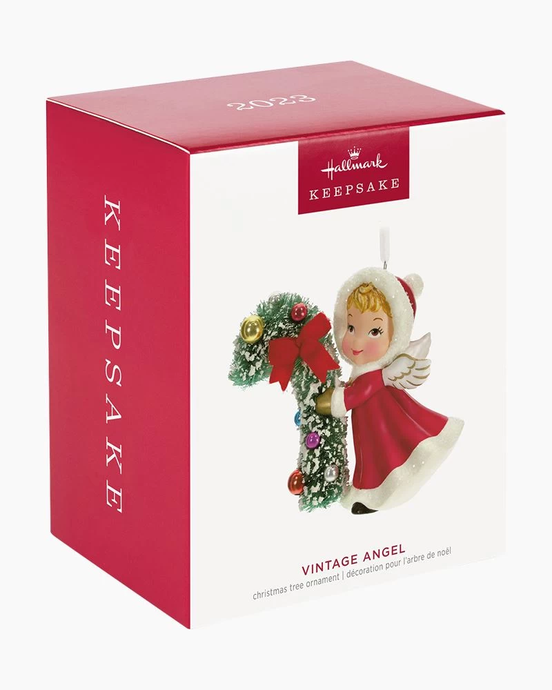 Hallmark Vintage Angel Porcelain Ornament 5 Hallmark Vintage Angel Porcelain Ornament - Image 5