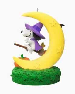 Hallmark The Peanuts® Gang Snoopy's Moonlit Mischief Musical Ornament With Light -Toy store 000500 1000622258 NoColor ALT2