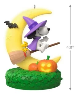 Hallmark The Peanuts® Gang Snoopy's Moonlit Mischief Musical Ornament With Light -Toy store 000500 1000622258 NoColor ALT5
