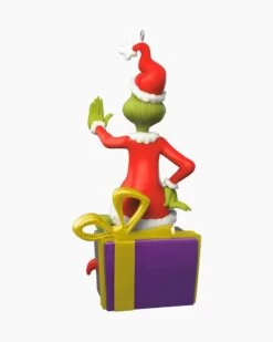 Hallmark Dr. Seuss's How The Grinch Stole Christmas!™ Grinch Peekbuster Motion-Activated Ornament -Toy store 000500 1000622264 NoColor ALT2