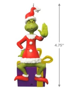 Hallmark Dr. Seuss's How The Grinch Stole Christmas!™ Grinch Peekbuster Motion-Activated Ornament -Toy store 000500 1000622264 NoColor ALT3