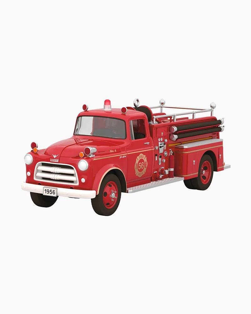 Hallmark Fire Brigade 1956 Dodge Fire Engine 2023 Ornament With Light 2 Hallmark Fire Brigade 1956 Dodge Fire Engine 2023 Ornament With Light - Image 2