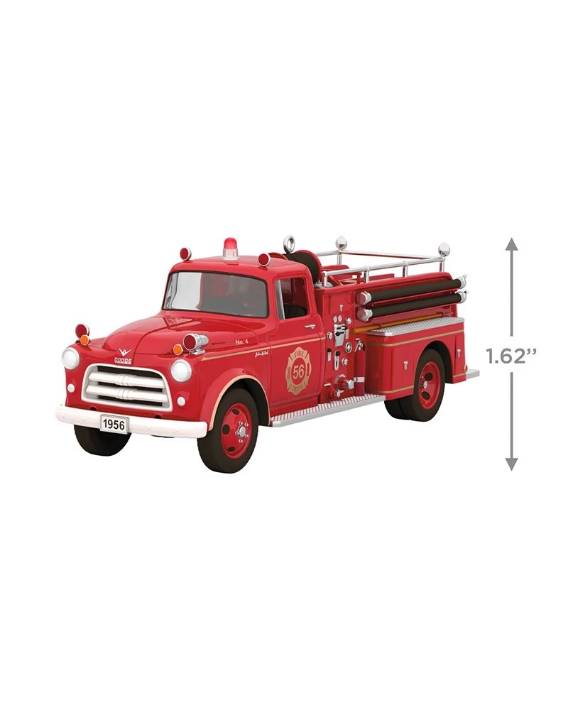 Hallmark Fire Brigade 1956 Dodge Fire Engine 2023 Ornament With Light 4 Hallmark Fire Brigade 1956 Dodge Fire Engine 2023 Ornament With Light - Image 4