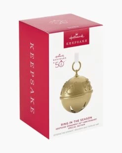 Hallmark 50th Anniversary Ring In The Season Special Edition Metal Bell Ornament -Toy store 000500 1000622272 NoColor ALT4