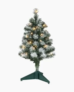 Hallmark Mini Flocked Pre-Lit Christmas Tree