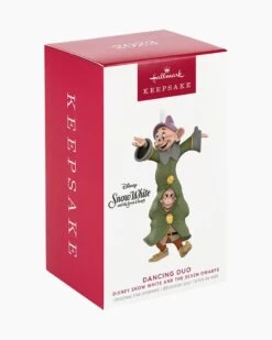 Hallmark Disney Snow White And The Seven Dwarfs Dancing Duo Porcelain Ornament -Toy store 000500 1000622278 NoColor ALT4
