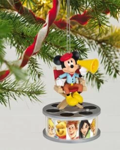 Hallmark Disney 100 Years Of Wonder Director Mickey Mouse Ornament With Light And Sound