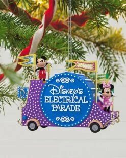 Hallmark Disney Mickey Mouse Disney's Electrical Parade Musical Ornament With Light