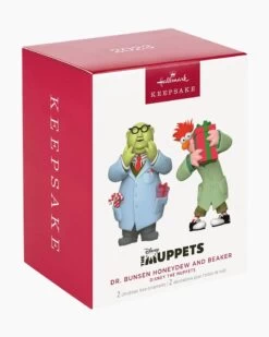 Hallmark Disney The Muppets Dr. Bunsen Honeydew And Beaker Ornaments (Set Of 2)