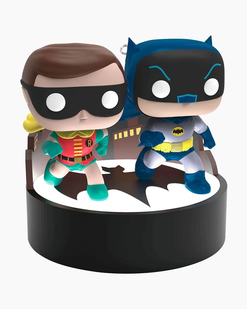 Hallmark Batman™ The Classic TV Series Batman™ And Robin™ Funko POP!® Ornament 2 Hallmark Batman™ The Classic TV Series Batman™ And Robin™ Funko POP!® Ornament - Image 2