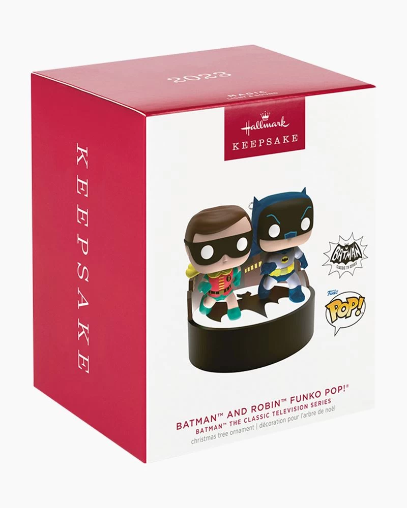 Hallmark Batman™ The Classic TV Series Batman™ And Robin™ Funko POP!® Ornament 5 Hallmark Batman™ The Classic TV Series Batman™ And Robin™ Funko POP!® Ornament - Image 5