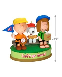 Hallmark The Peanuts® Gang Batter Up! Musical Ornament -Toy store 000500 1000622296 NoColor ALT3