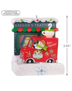 Hallmark Happy Holiday Parade Collection Gregor's Trattoria Musical Ornament With Light -Toy store 000500 1000622300 NoColor ALT3