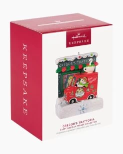Hallmark Happy Holiday Parade Collection Gregor's Trattoria Musical Ornament With Light -Toy store 000500 1000622300 NoColor ALT4