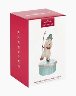 Hallmark Skating Snowball And Tuxedo Ornament With Motion -Toy store 000500 1000622301 NoColor ALT4