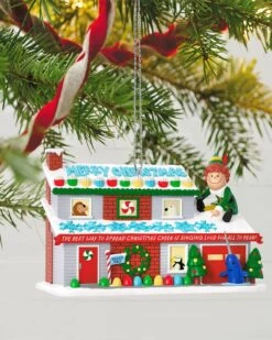 Hallmark Elf Crazy Christmas Cheer Musical Ornament With Light