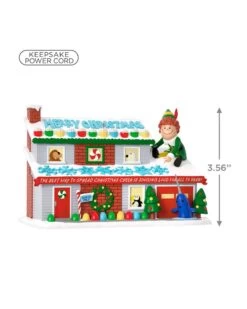 Hallmark Elf Crazy Christmas Cheer Musical Ornament With Light -Toy store 000500 1000622308 NoColor ALT3