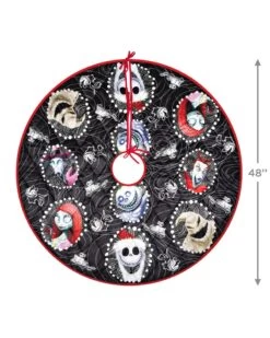 Hallmark Disney Tim Burton's The Nightmare Before Christmas Halloween Town Christmas Tree Skirt -Toy store 000500 1000622328 NoColor ALT3