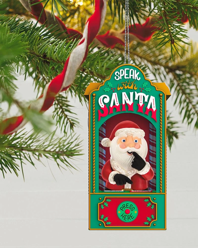Hallmark Naughty & Nice Arcade Ornament With Light And Sound 1 Hallmark Naughty & Nice Arcade Ornament With Light And Sound