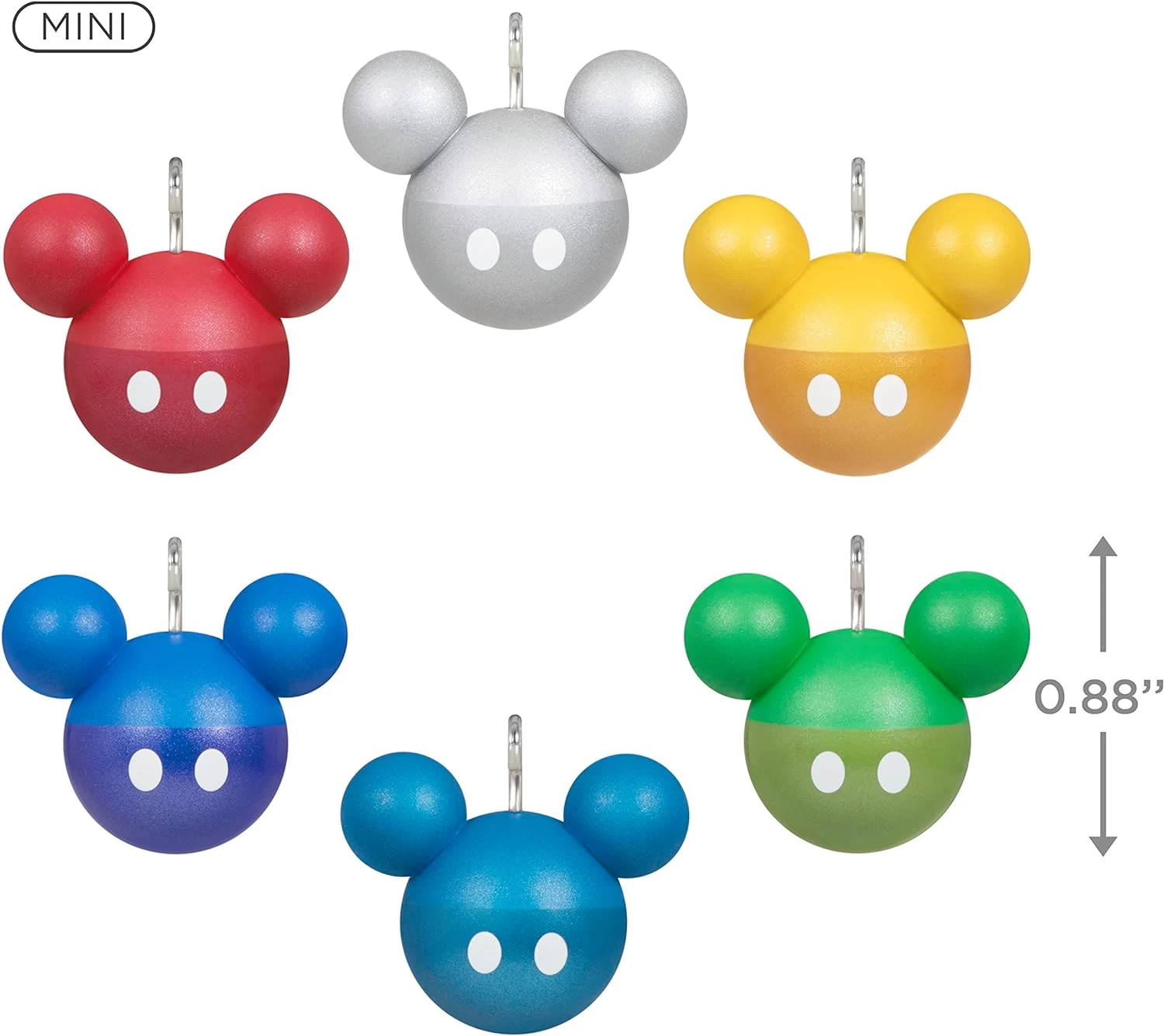 Hallmark Mini Disney Mickey Mouse Ornaments, Set Of 6 2 Hallmark Mini Disney Mickey Mouse Ornaments, Set Of 6 - Image 2