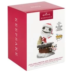 Hallmark Disney Tim Burton's The Nightmare Before Christmas Jack Skellington And Zero Funko POP!® Ornament