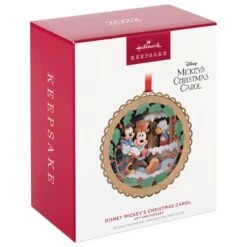 Hallmark Disney Mickey's Christmas Carol 40th Anniversary Papercraft Ornament