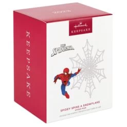 Hallmark Marvel Spider-Man Spidey Spins A Snowflake Ornament