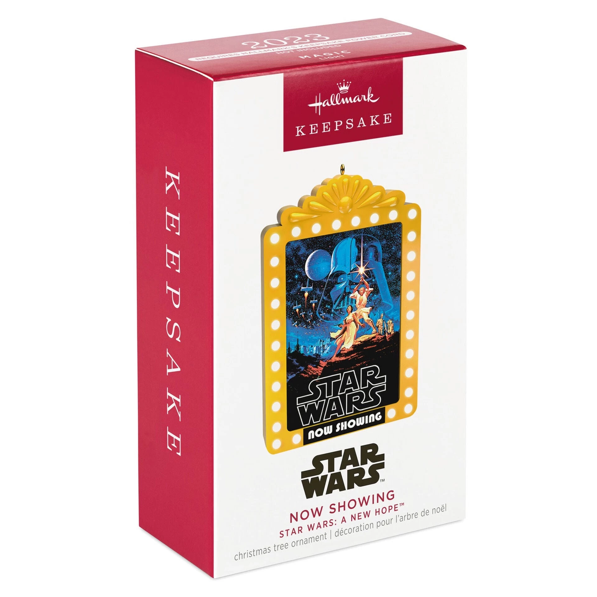 Hallmark Star Wars: A New Hope™ Now Showing Ornament With Light 1 Hallmark Star Wars: A New Hope™ Now Showing Ornament With Light
