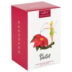 Hallmark Disney Tinker Bell Pixie-Dusted Poinsettia Ornament