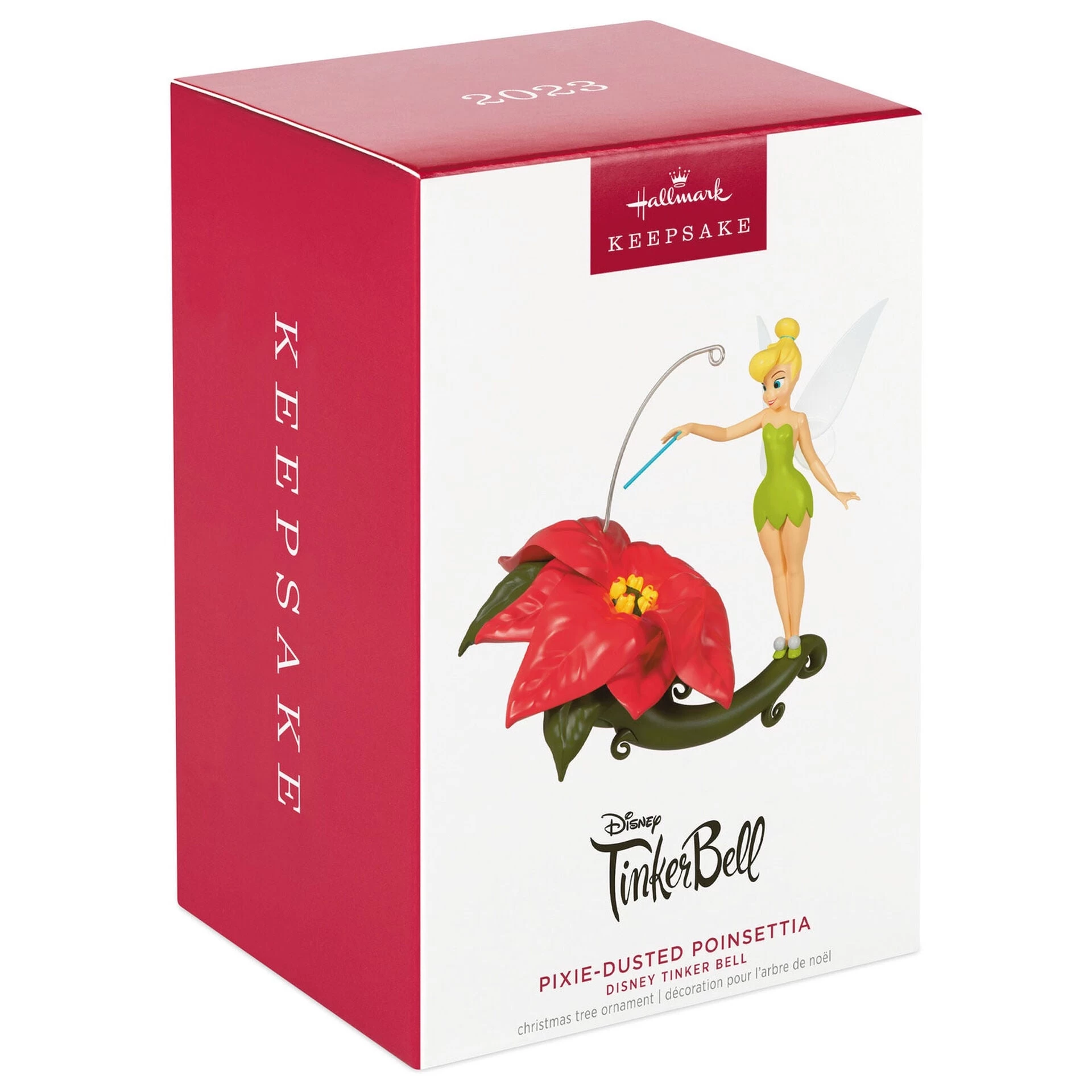 Hallmark Disney Tinker Bell Pixie-Dusted Poinsettia Ornament 1 Hallmark Disney Tinker Bell Pixie-Dusted Poinsettia Ornament