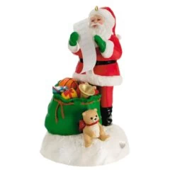 Hallmark Checking It Twice Ornament With Light And Sound -Toy store checking it twice ornament with light and sound 3 33074932973752