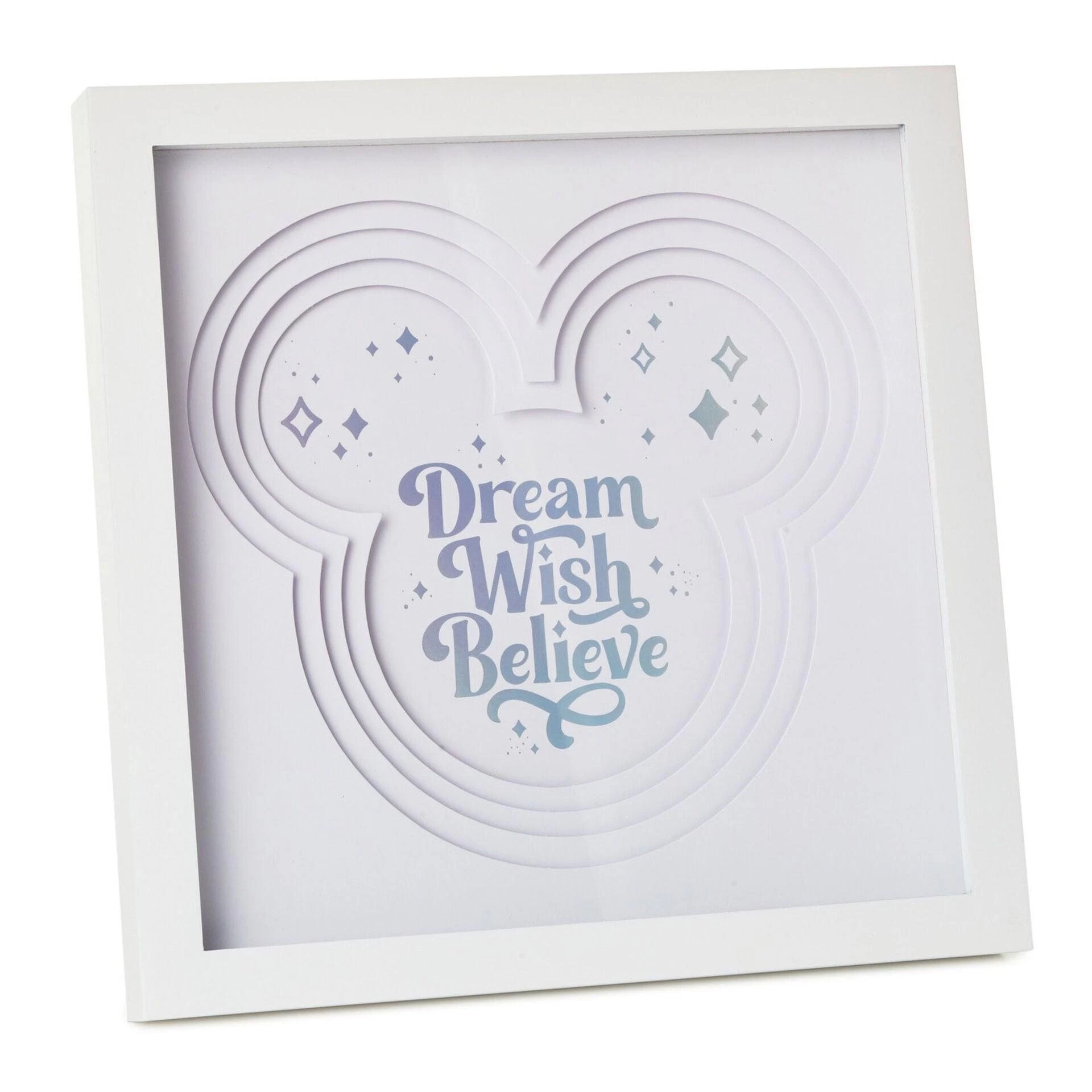 Hallmark Disney 100 Years Of Wonder Dream Wish Believe Framed Art, 10.5x10.5 1 Hallmark Disney 100 Years Of Wonder Dream Wish Believe Framed Art, 10.5x10.5