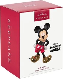 Hallmark Disney Mickey Mouse Oh, Boy! Porcelain Ornament