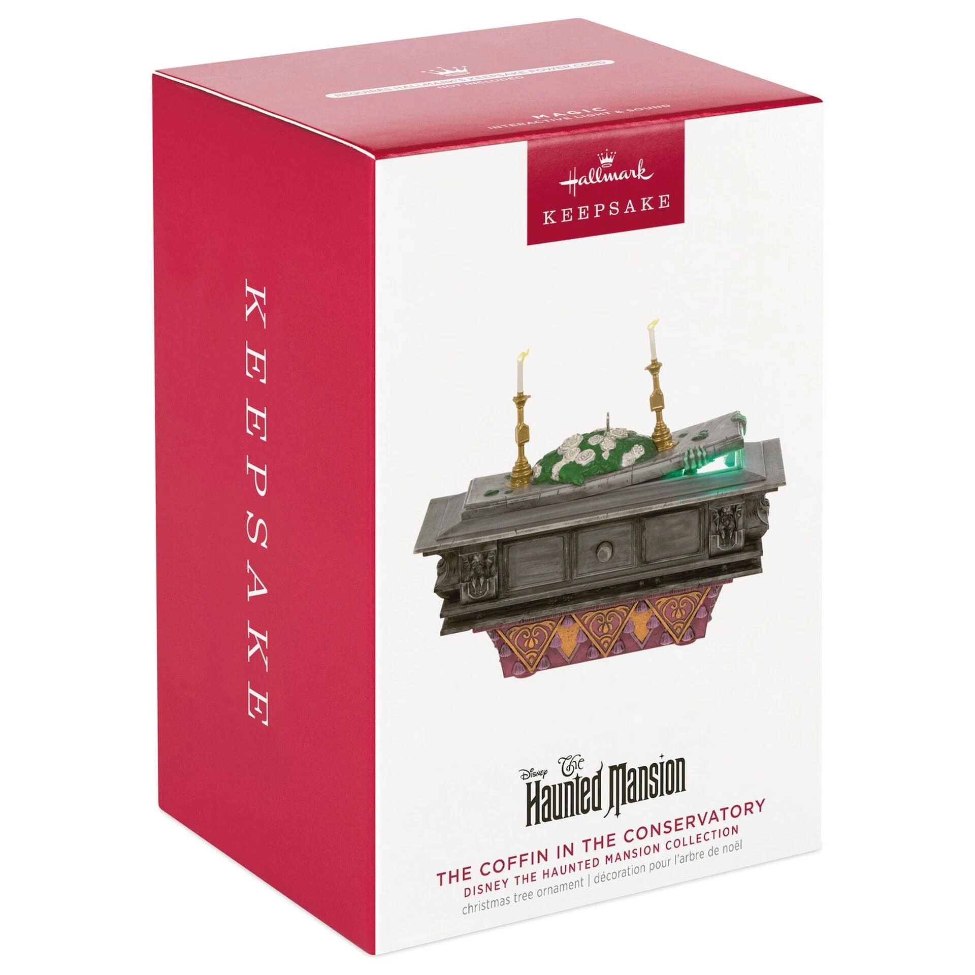Hallmark Disney The Haunted Mansion Collection The Coffin In The Conservatory Ornament With Light And Sound 1 Hallmark Disney The Haunted Mansion Collection The Coffin In The Conservatory Ornament With Light And Sound