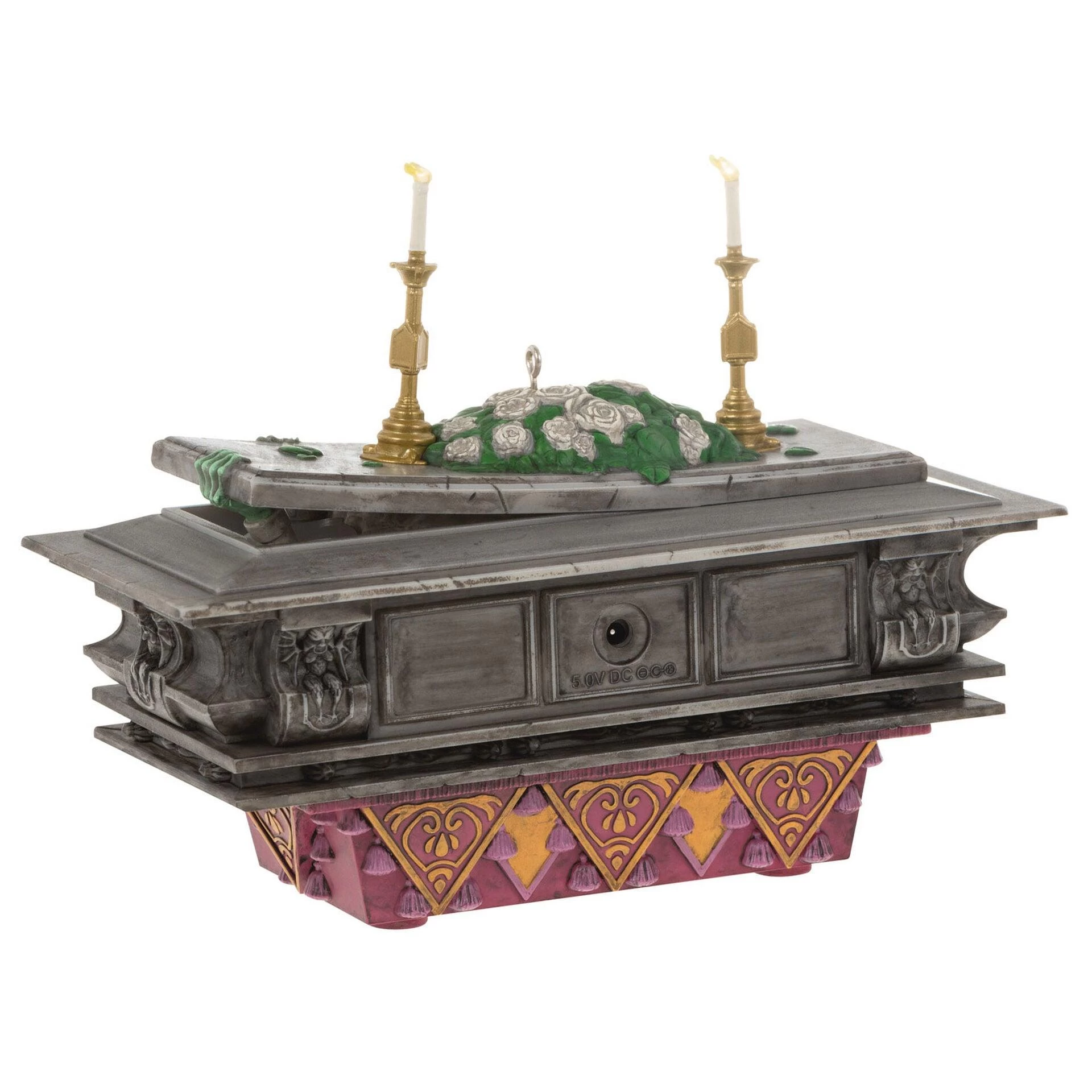Hallmark Disney The Haunted Mansion Collection The Coffin In The Conservatory Ornament With Light And Sound 6 Hallmark Disney The Haunted Mansion Collection The Coffin In The Conservatory Ornament With Light And Sound - Image 6