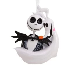 Disney Tim Burton's The Nightmare Before Christmas Jack Skellington And Zero Hallmark Ornament