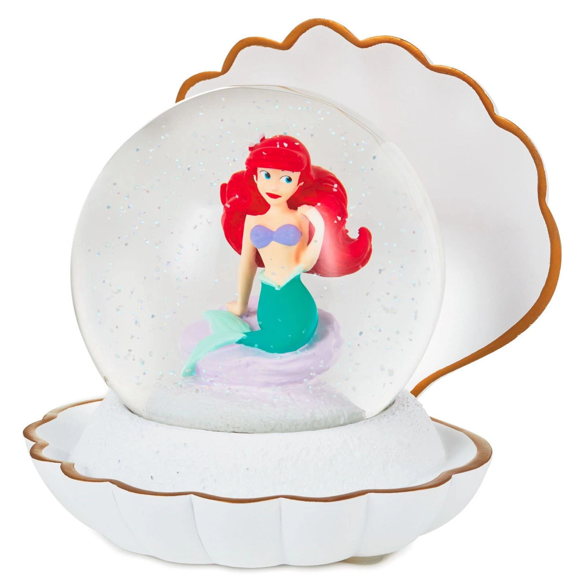 Hallmark Disney The Little Mermaid Ariel In Seashell Snow Globe 1 Hallmark Disney The Little Mermaid Ariel In Seashell Snow Globe