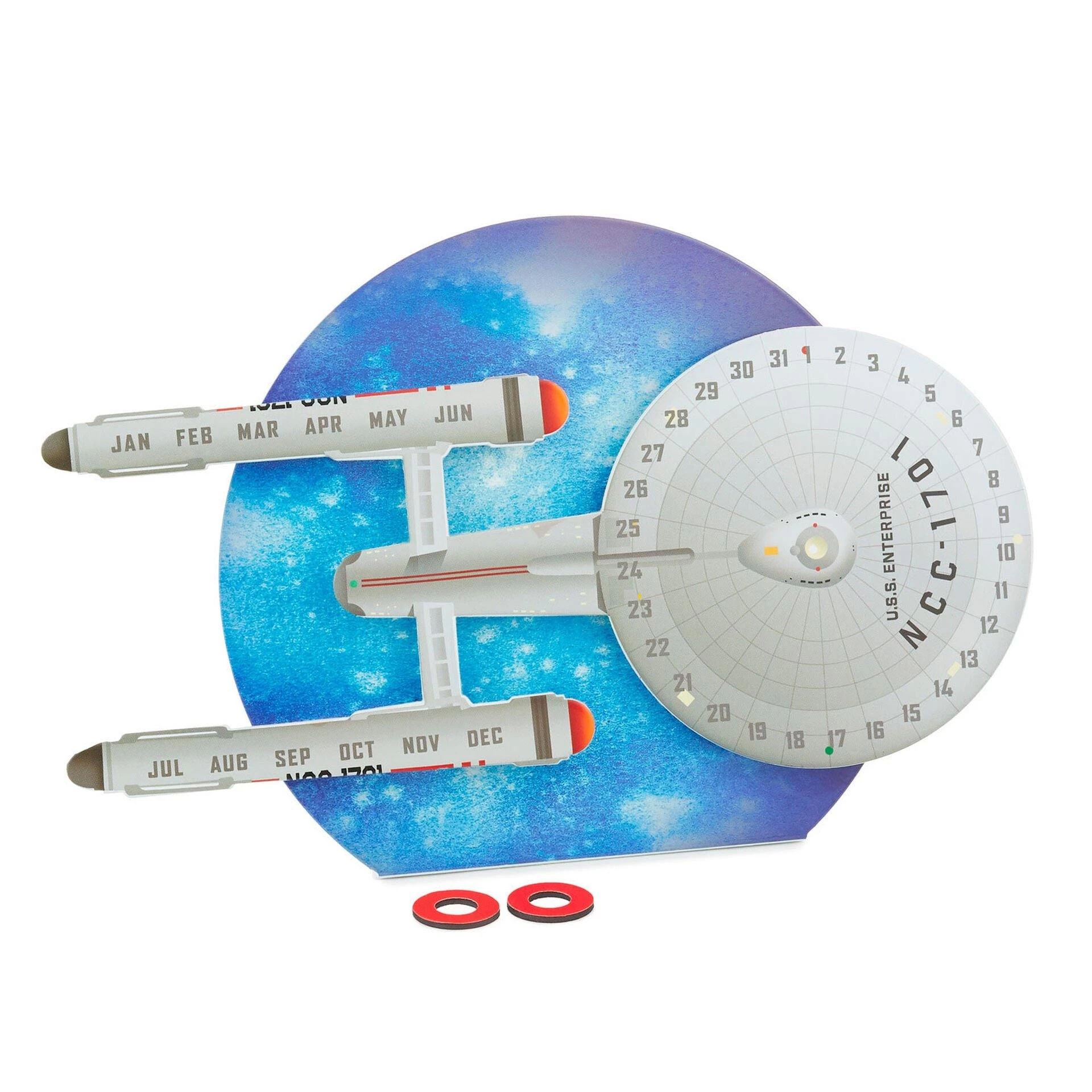 Hallmark Star Trek™ U.S.S. Enterprise™ Magnetic Perpetual Calendar 1 Hallmark Star Trek™ U.S.S. Enterprise™ Magnetic Perpetual Calendar
