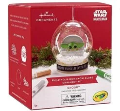 Hallmark Star Wars: The Mandalorian The Child Build-Your-Own Crayola Snow Globe Kit, May The 4th Be With You