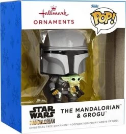 Hallmark Star Wars The Mandalorian With The Child Funko POP! Christmas Ornament